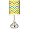 Citrus Zig Zag Giclee Droplet Table Lamp