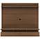 City 1.8 Nut Brown Wood Floating Wall Entertainment Center