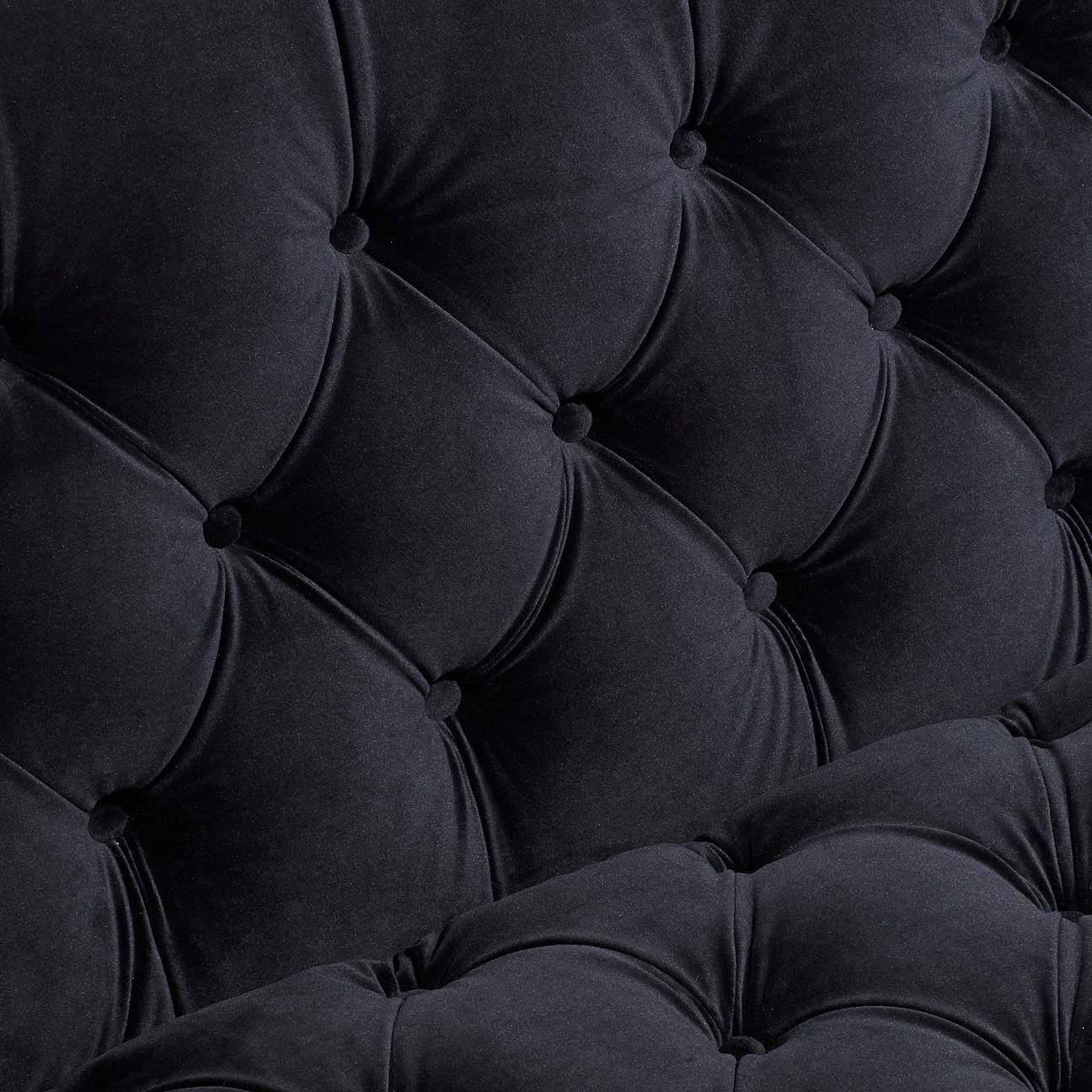 City Black Velvet Tufted Sofa - #79C76 | Lamps Plus