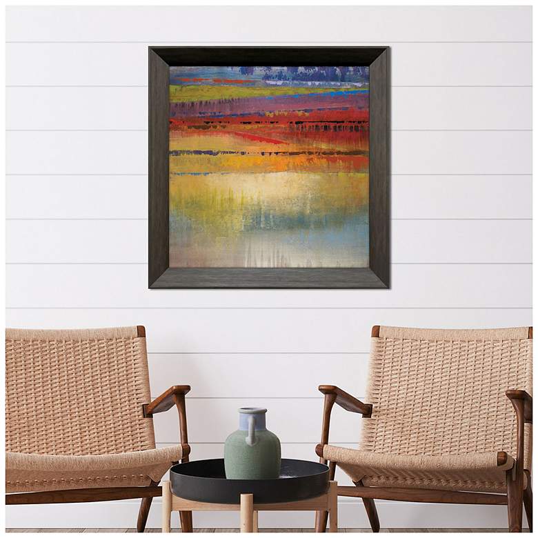 Image 4 City Colors II 28"W x 28"H Contemporary Framed Art more views