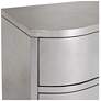 4_City Lights 34" Wide 3-Drawer Champagne Silver Leaf Chest more views