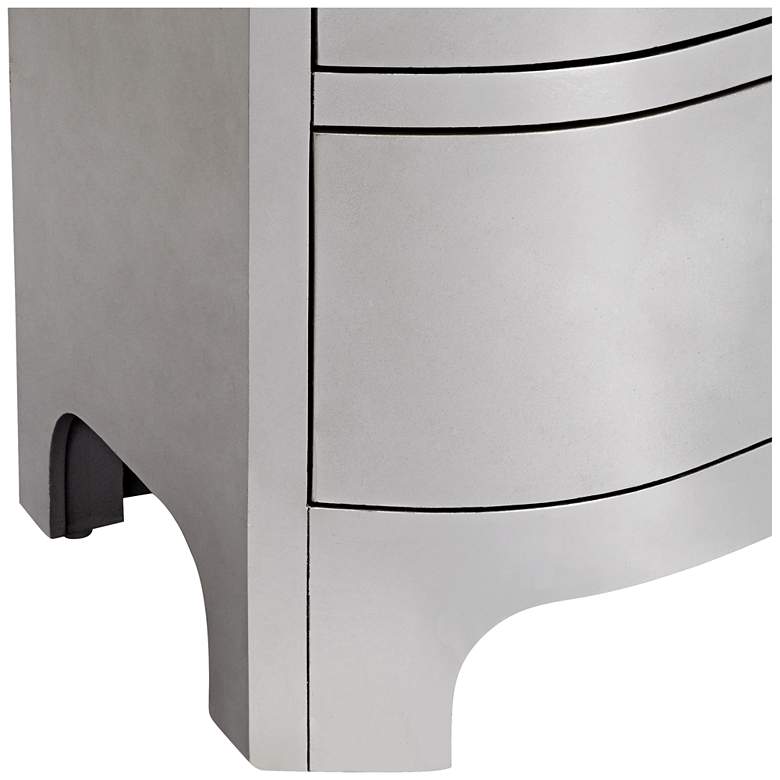 Image 5 City Lights 34" Wide 3-Drawer Champagne Silver Leaf Chest more views