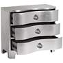 6_City Lights 34" Wide 3-Drawer Champagne Silver Leaf Chest more views