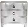 7_City Lights 34" Wide 3-Drawer Champagne Silver Leaf Chest more views