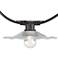 City Metro 48' Galvanized Shade 24- Bulb String Light