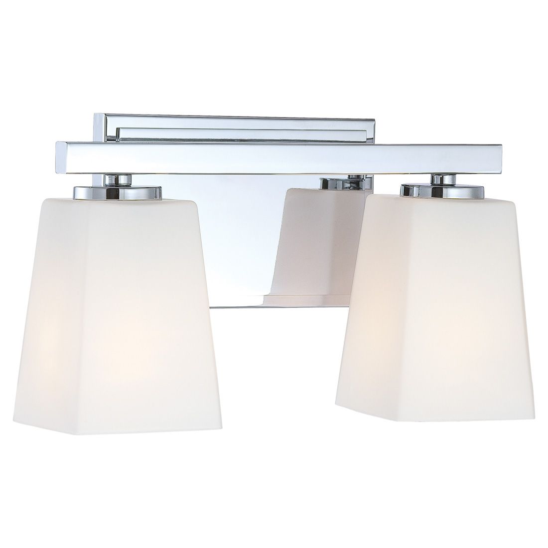 Thumbnail3 of City Square 12 1/4" Wide Chrome 2-Light Bath Light more views