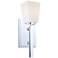 City Square 13 1/2" High Chrome Wall Sconce