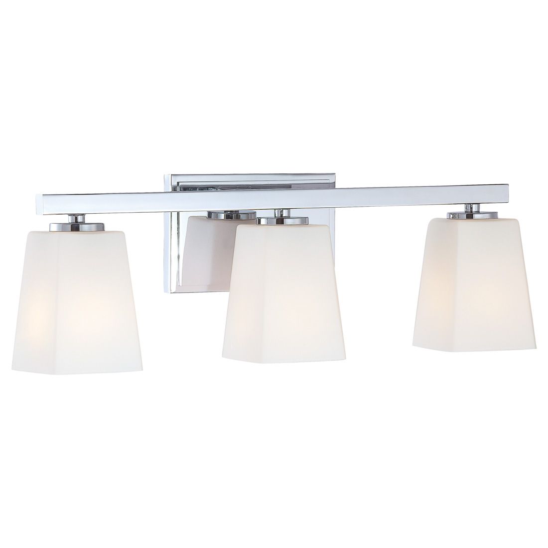 Image 3 City Square 20 3/4" Wide Chrome 3-Light Bath Light more views