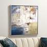 City Squared 43" Square Framed Giclee Wall Art in scene