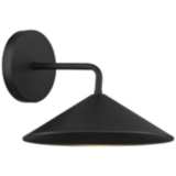 City Streets 10&quot; Wide Sand Coal Black Modern LED Outdoor Wall Light