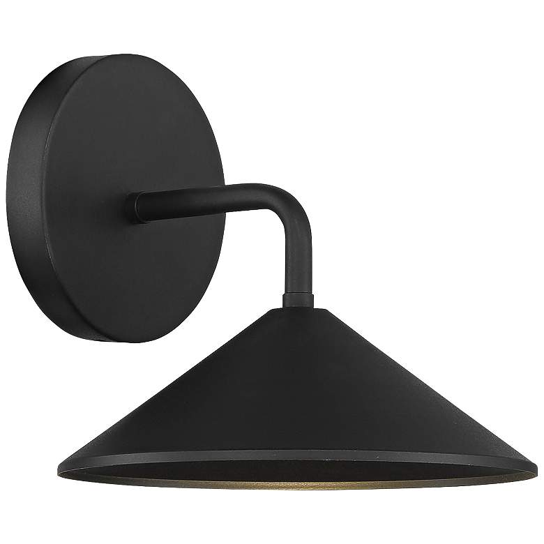 City Streets 8&quot; Wide Sand Coal LED Outdoor Wall Light