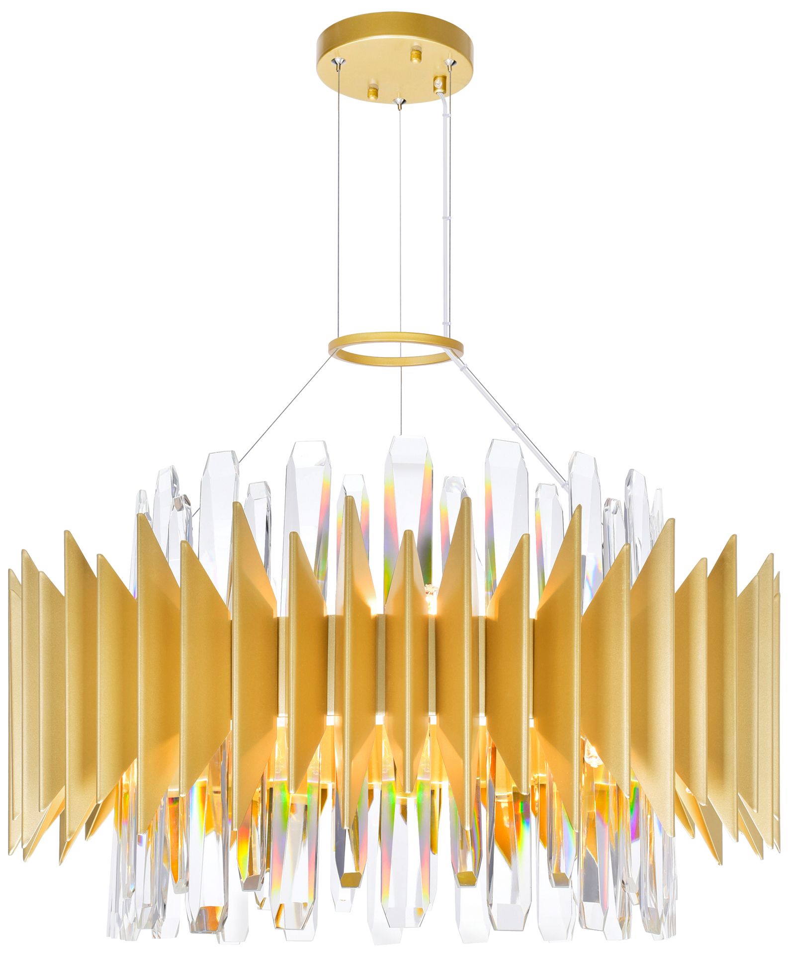 Cityscape 12 Light 20in Satin Gold Chandelier