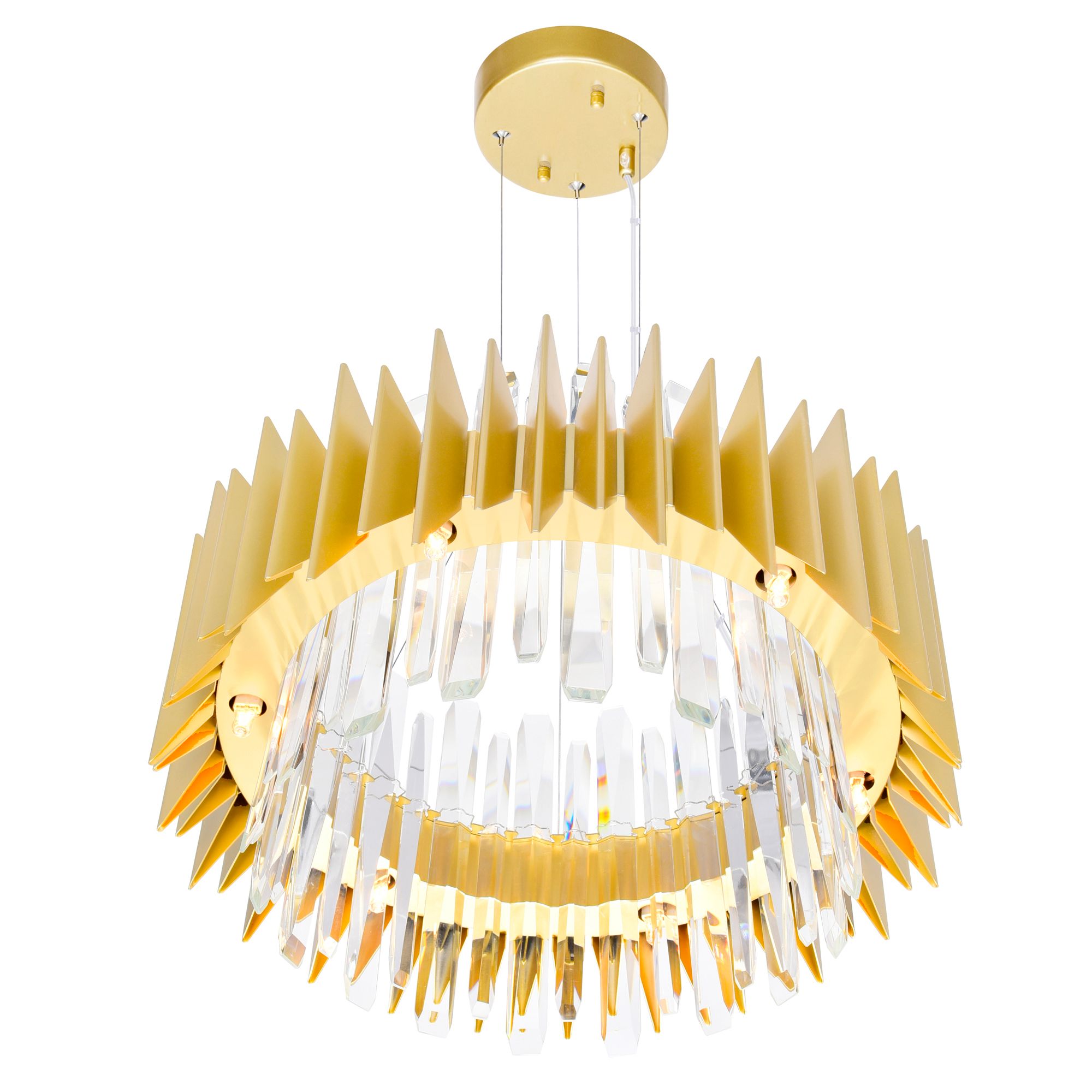 Image 2 Cityscape 12 Light 20in Satin Gold Chandelier more views