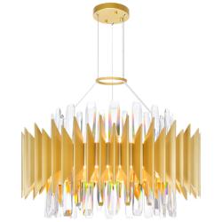 Cityscape 12 Light Chandelier With Satin Gold Finish