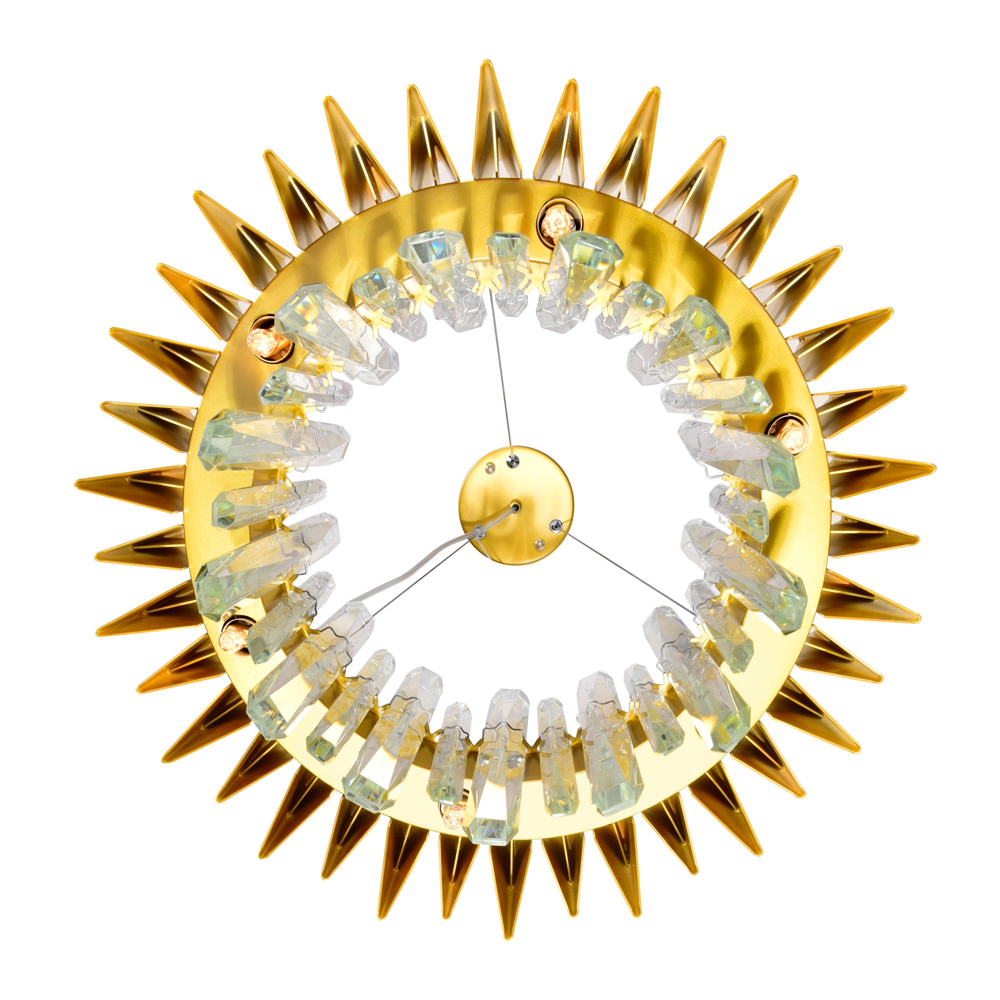 Image 6 Cityscape 12 Light Chandelier With Satin Gold Finish more views