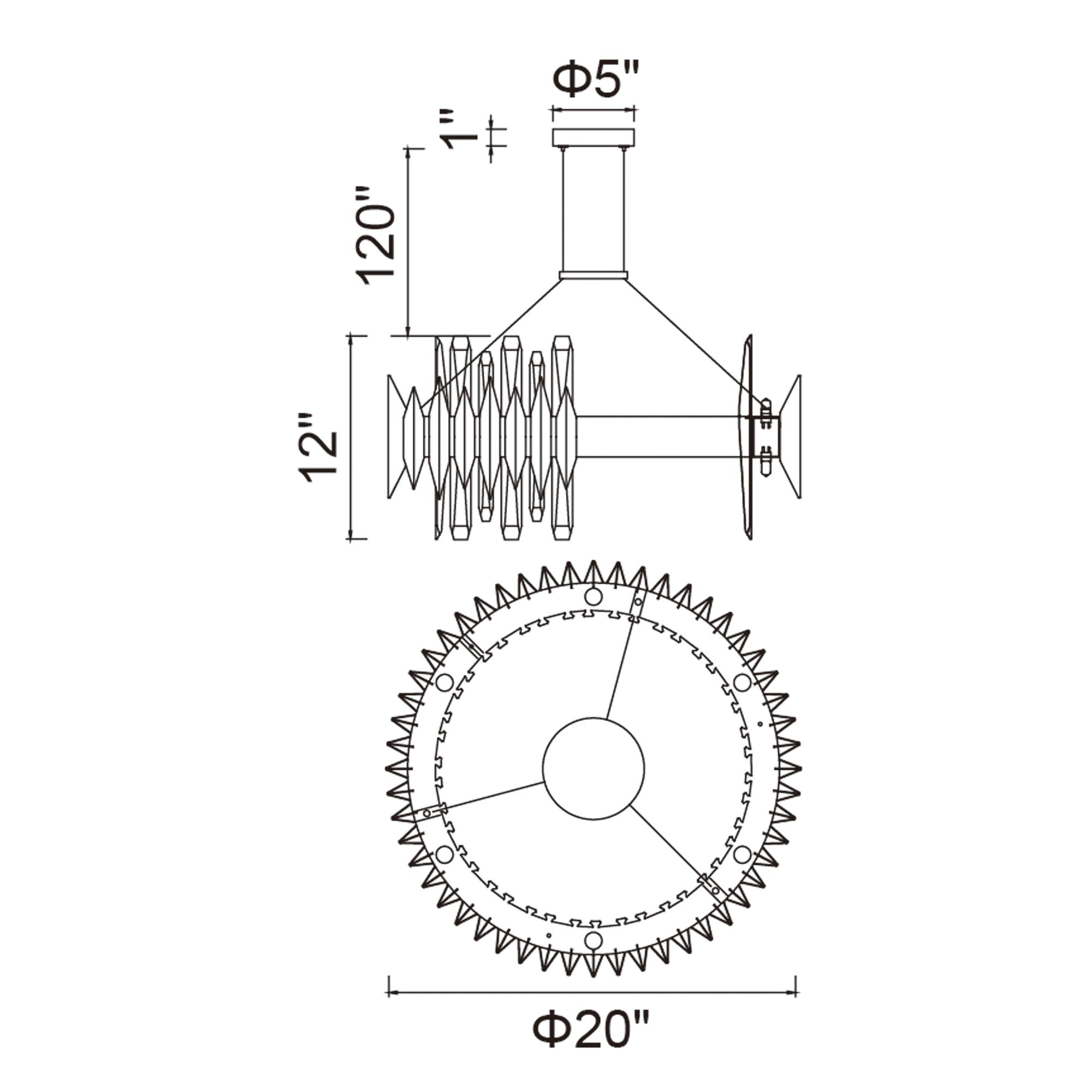Image 7 Cityscape 12 Light Chandelier With Satin Gold Finish more views
