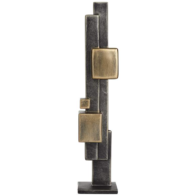 Image 5 Cityscape 16 1/4" High Antique Brass Decorative Sculpture more views