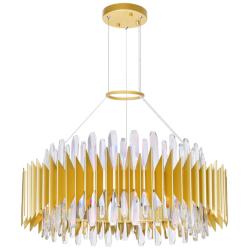 Cityscape 18 Light Chandelier With Satin Gold Finish