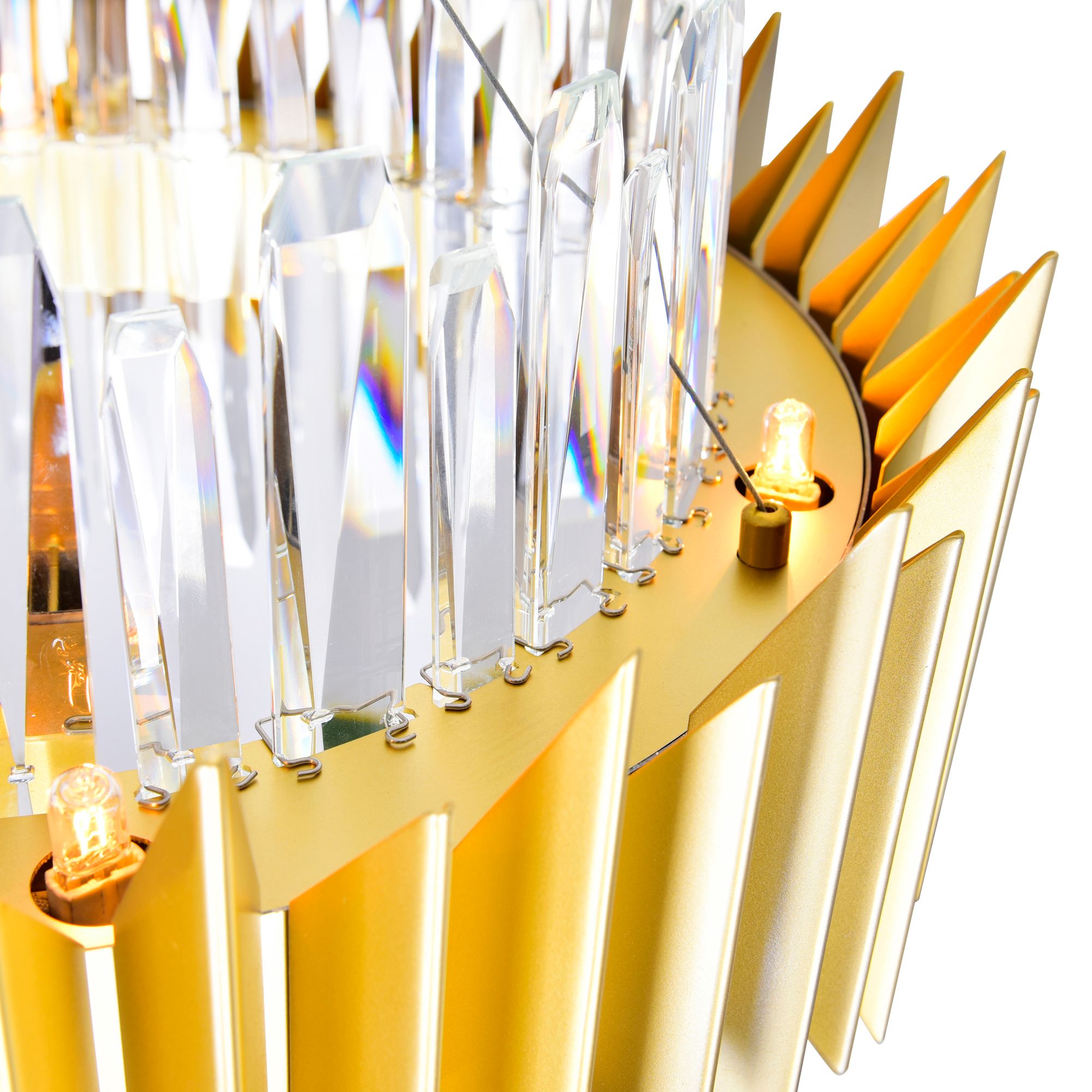 Image 4 Cityscape 18 Light Chandelier With Satin Gold Finish more views