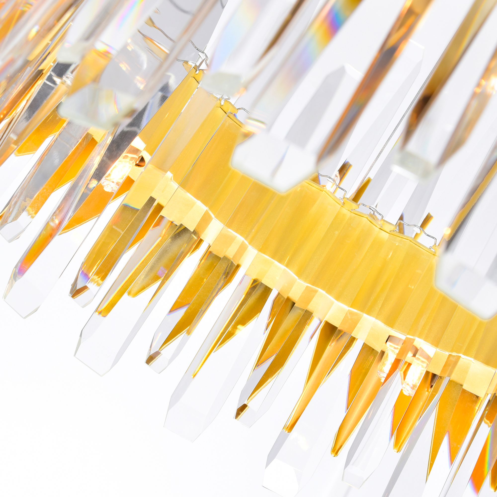 Image 5 Cityscape 18 Light Chandelier With Satin Gold Finish more views