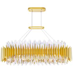 Cityscape 20 Light Chandelier With Satin Gold Finish
