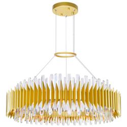 Cityscape 24 Light Chandelier With Satin Gold Finish