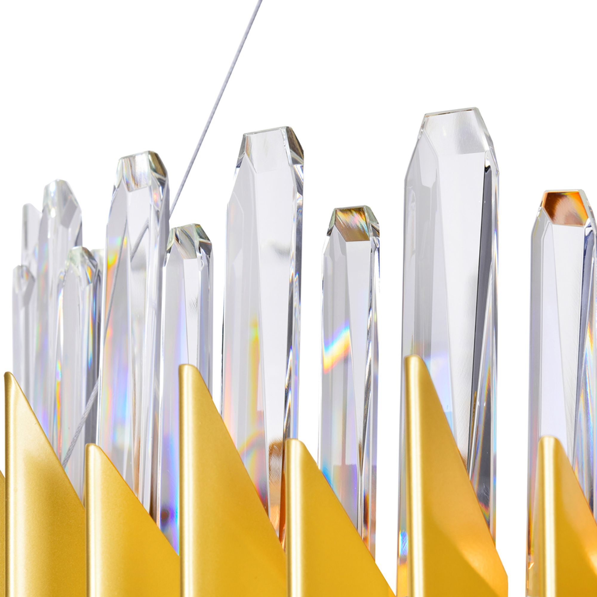 Image 3 Cityscape 24 Light Chandelier With Satin Gold Finish more views