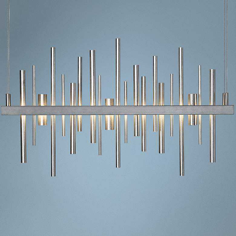 Image 1 Cityscape 25 1/2"W Steel LED Kitchen Island Light Pendant