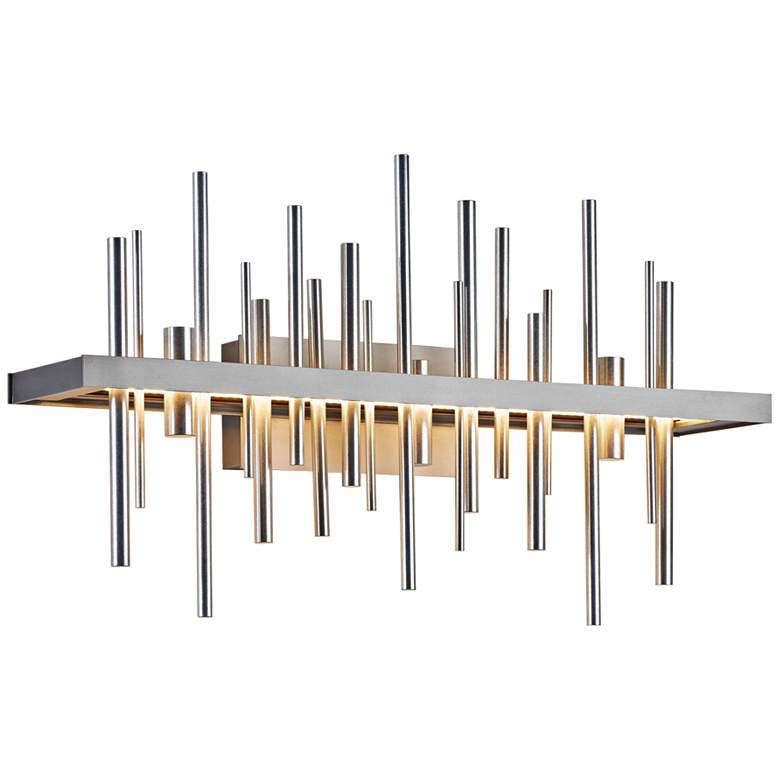 Image 1 Cityscape 26 inch Wide Burnished Steel LED Bath Light