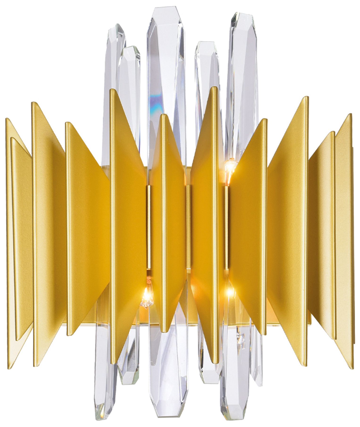 Cityscape 5 Light 13in Satin Gold Wall Sconce