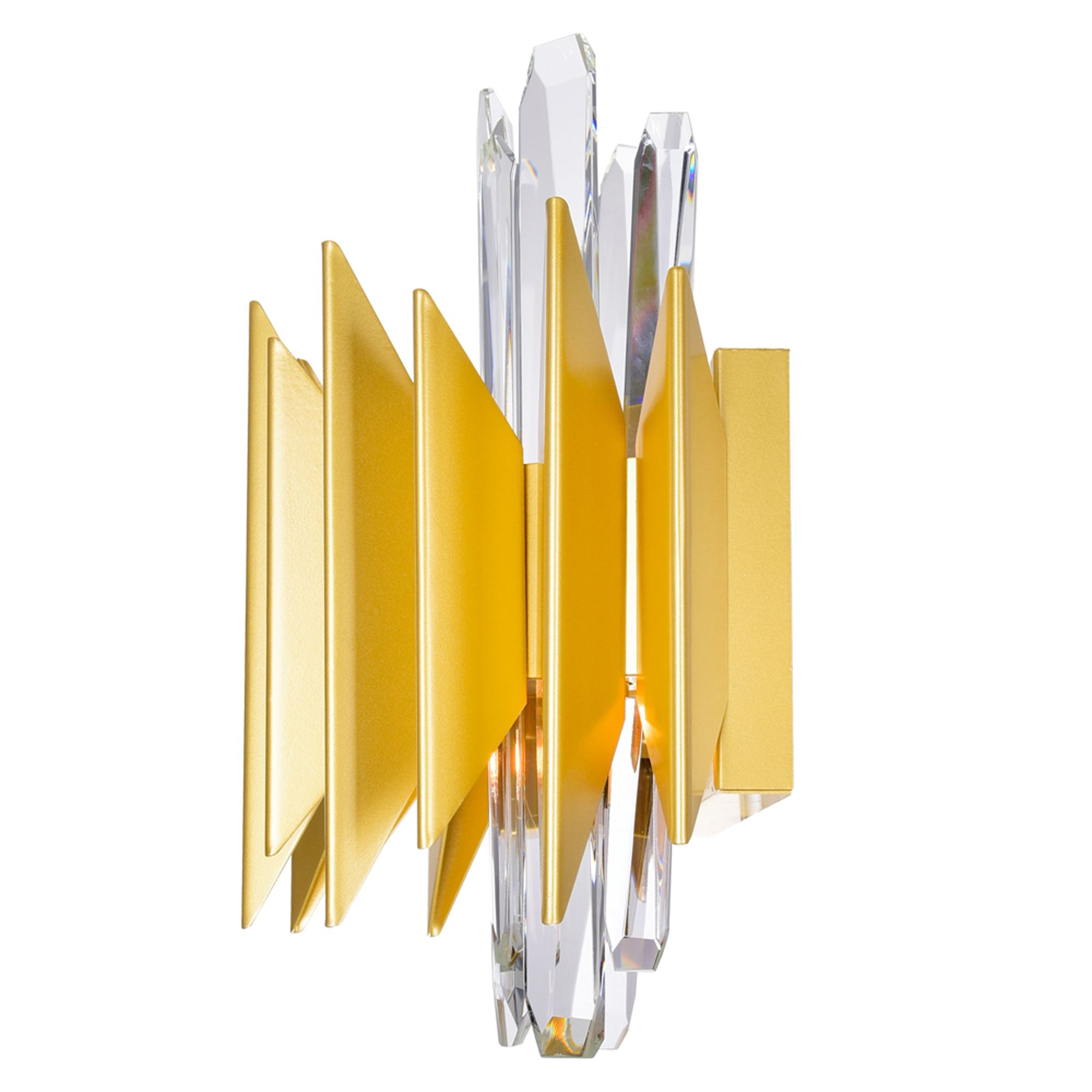 Image 3 Cityscape 5 Light 13in Satin Gold Wall Sconce more views
