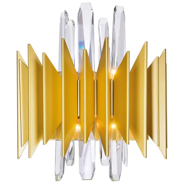 Image 1 Cityscape 5 Light Wall Sconce With Satin Gold Finish