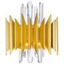 Cityscape 5 Light Wall Sconce With Satin Gold Finish