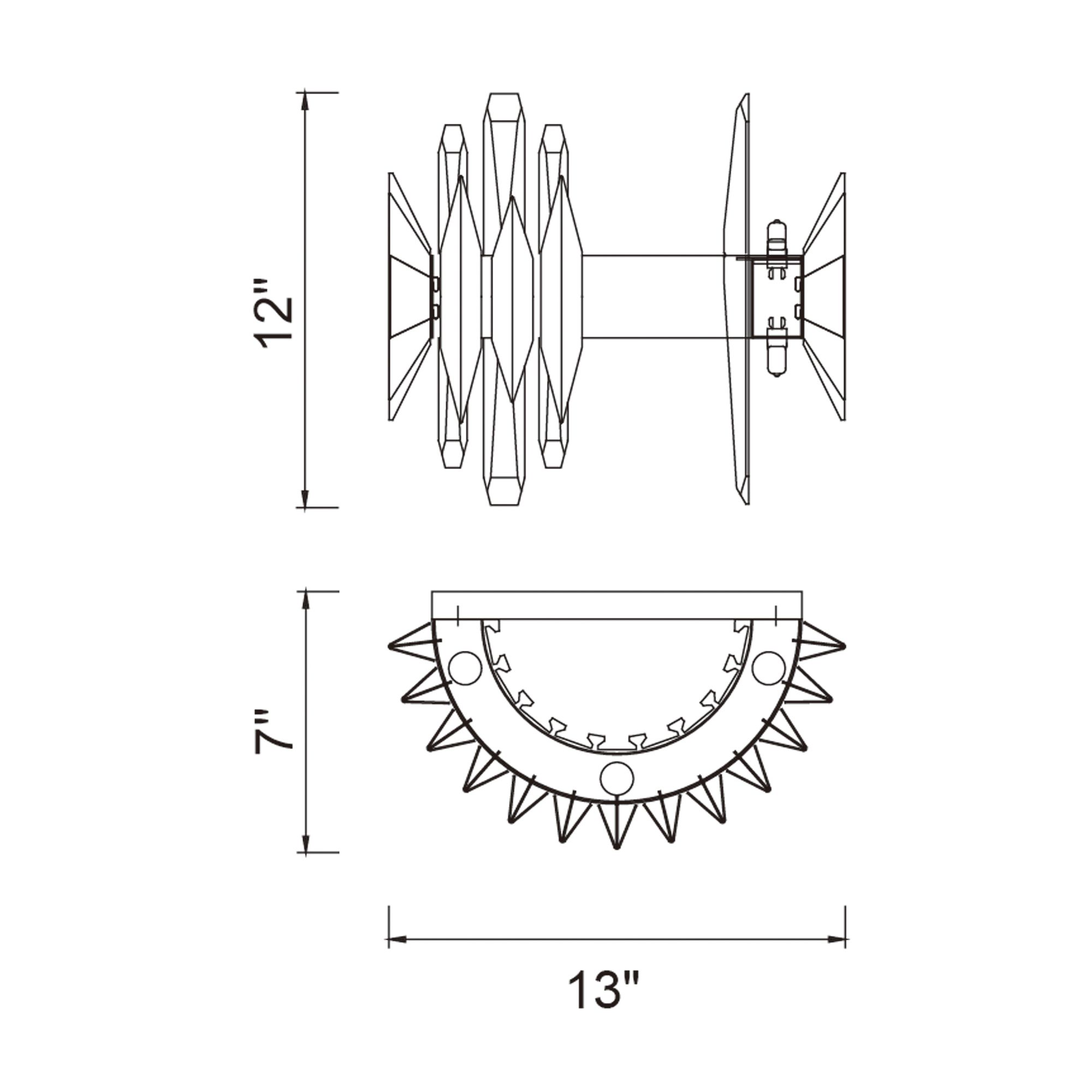 Image 6 Cityscape 5 Light Wall Sconce With Satin Gold Finish more views