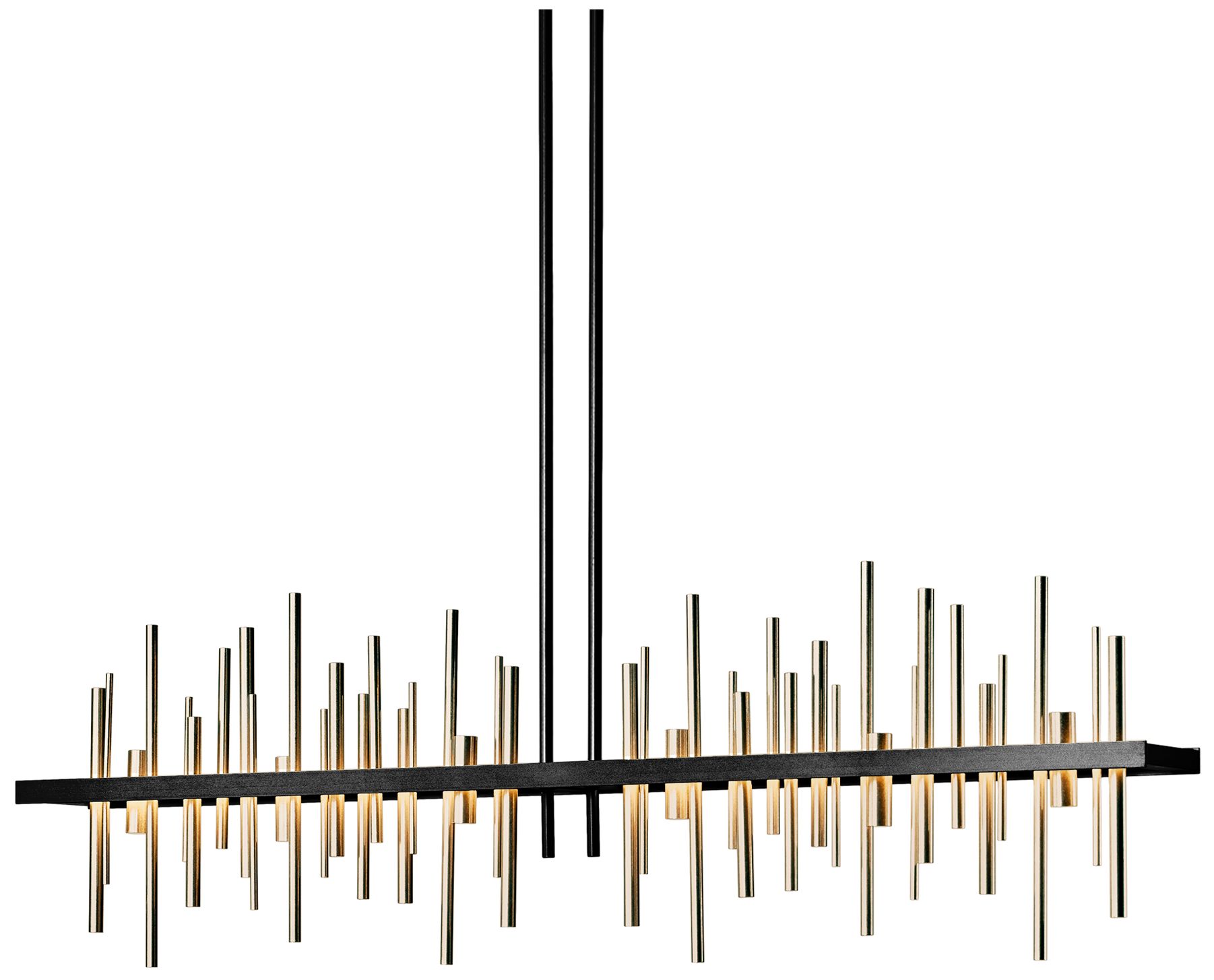 Image 2 Cityscape 51.9" Wide Large Black And Soft Gold LED Pendant