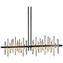 2_Cityscape 51.9" Wide Large Black LED Pendant With Soft Gold