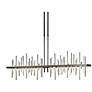 Cityscape 51.9" Wide Large Dark Smoke LED Pendant With Sterling