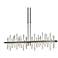 Cityscape 51.9" Wide Large Dark Smoke LED Pendant With Sterling
