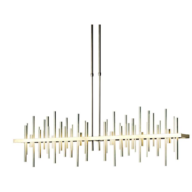 Image 1 Cityscape 51.9" Wide Large Modern Brass LED Pendant With Modern Brass