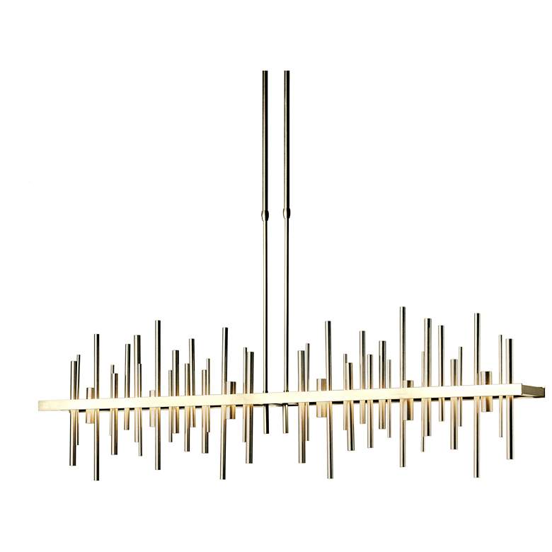 Image 1 Cityscape 51.9" Wide Large Modern Brass LED Pendant With Soft Gold