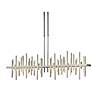 Cityscape 51.9" Wide Large Vintage Platinum LED Pendant With Soft Gold