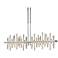 Cityscape 51.9" Wide Large Vintage Platinum LED Pendant With Soft Gold