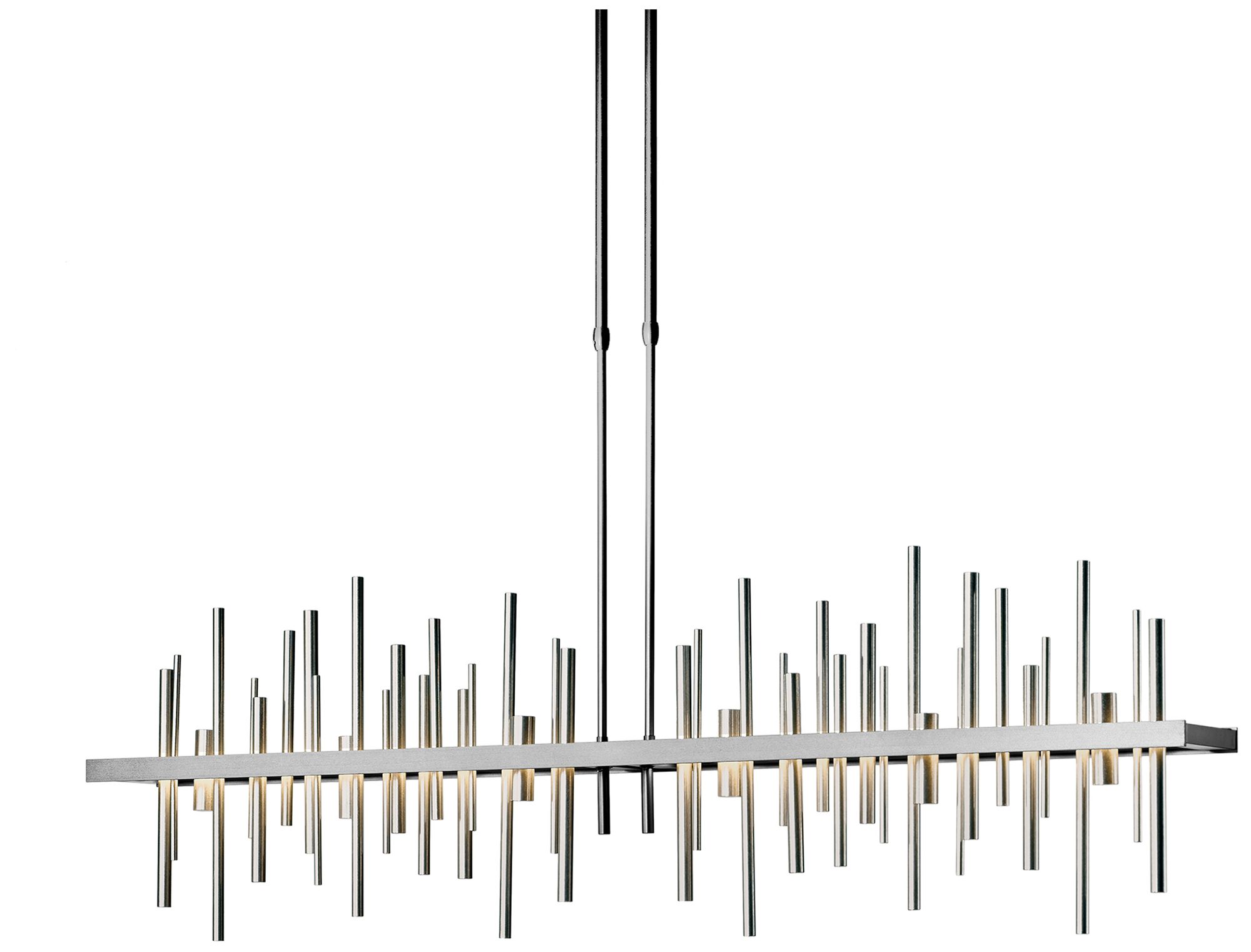 Cityscape 51.9" Wide Large Vintage Platinum LED Pendant - Made to Order