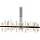 Cityscape 52" Wide Gold Linear LED Island Chandelier