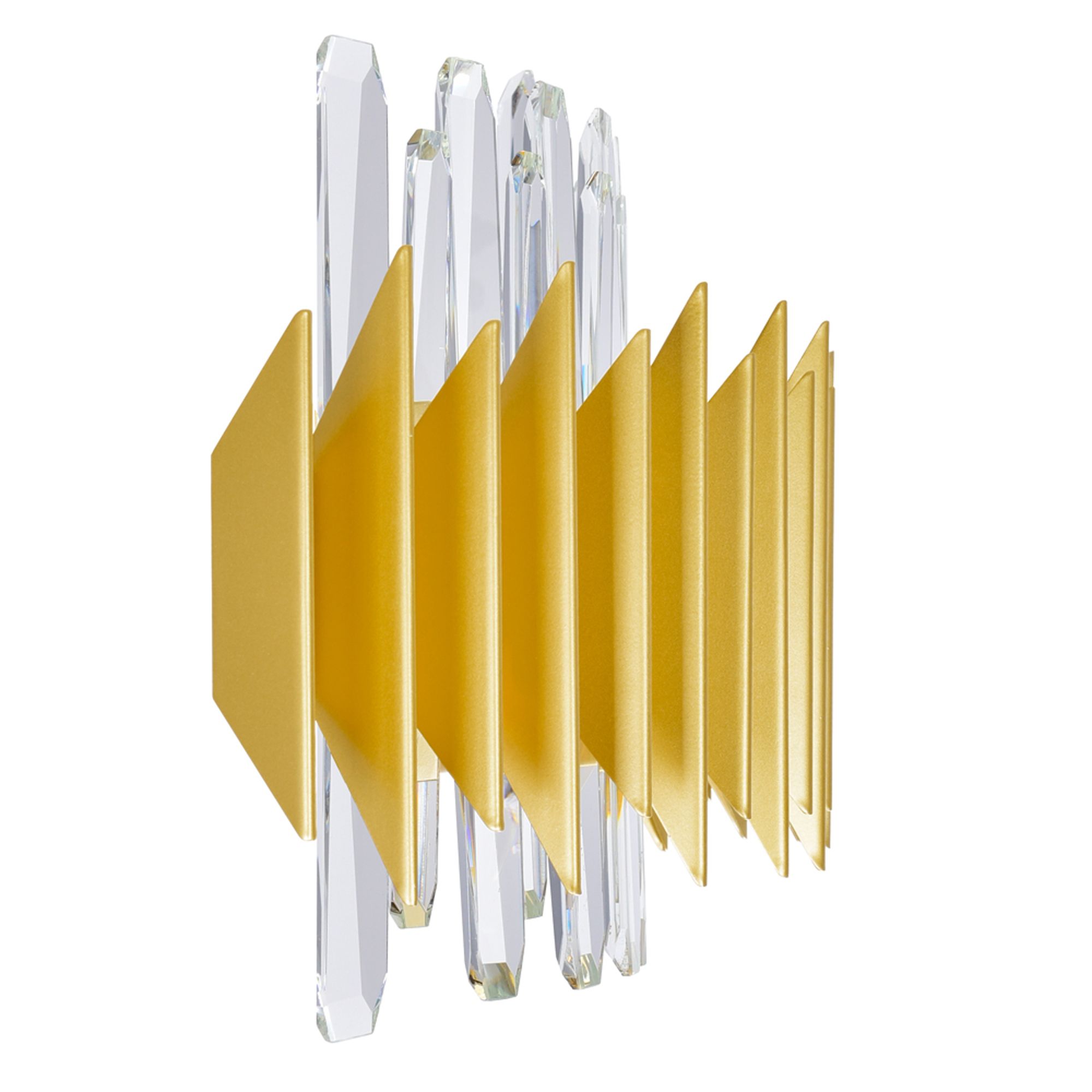 Image 5 Cityscape 7 Light 24in Satin Gold Wall Sconce more views