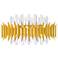 Cityscape 7 Light Wall Sconce With Satin Gold Finish