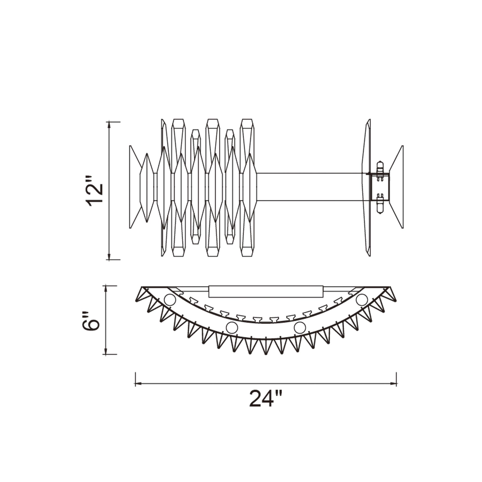 Image 6 Cityscape 7 Light Wall Sconce With Satin Gold Finish more views