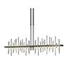 Cityscape Large LED Pendant - Bronze - Sterling Accents - Standard Height