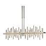 Cityscape Large LED Pendant - Gold Finish - Gold Accents - Standard Height