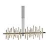 Cityscape Large LED Pendant - Iron Finish - Gold Accents - Standard Height